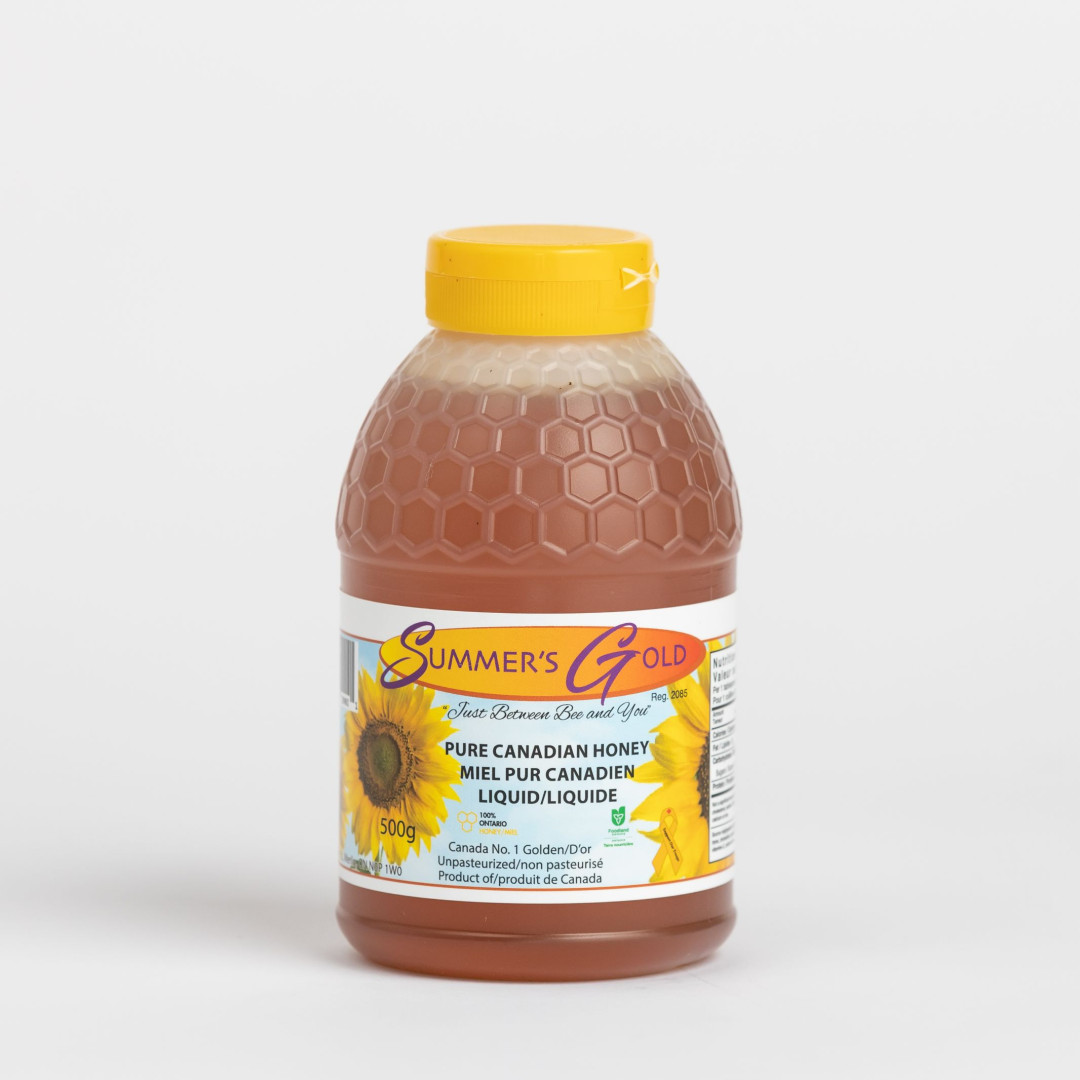 500 g Liquid Honey Squeezable Skep Canada No. 1 Golden